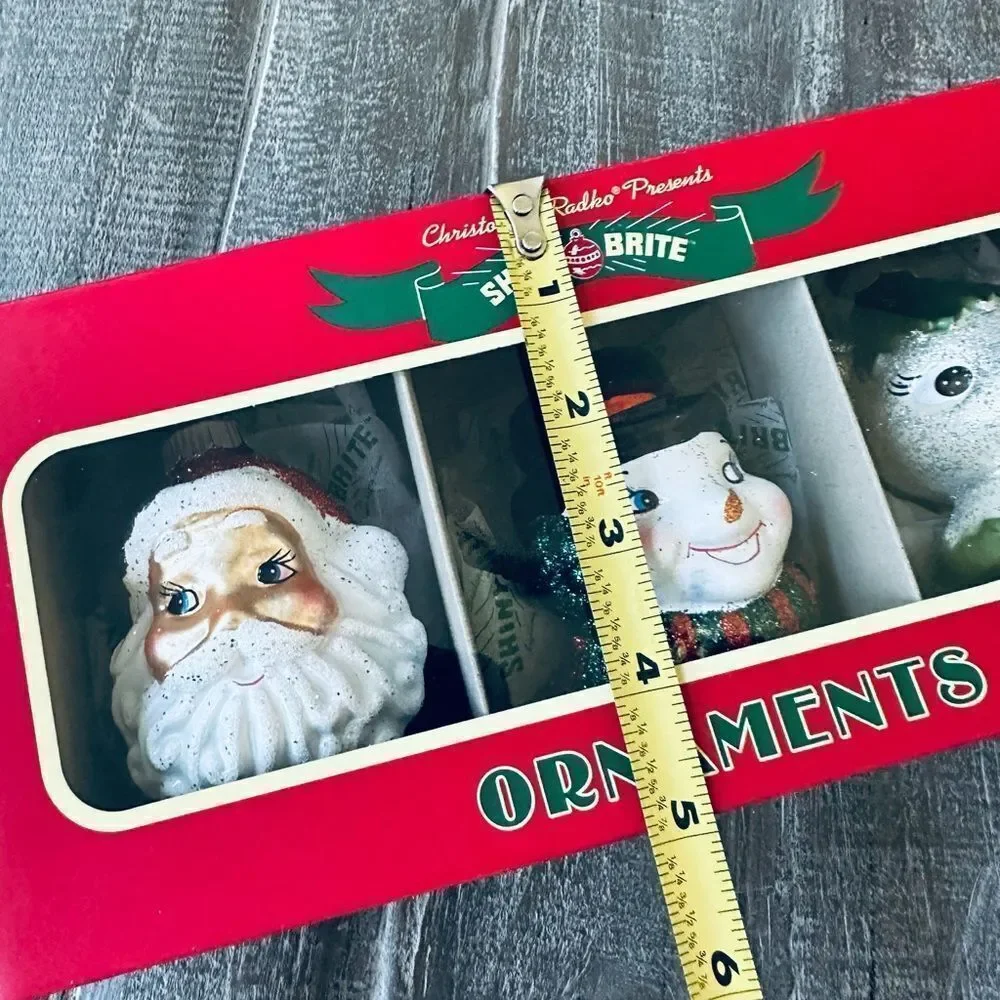 Christopher Radko Shiny Brite Vintage Character Christmas Ornaments